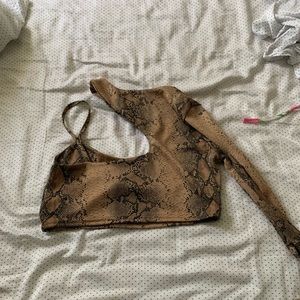 Nasty gal one arm crop top